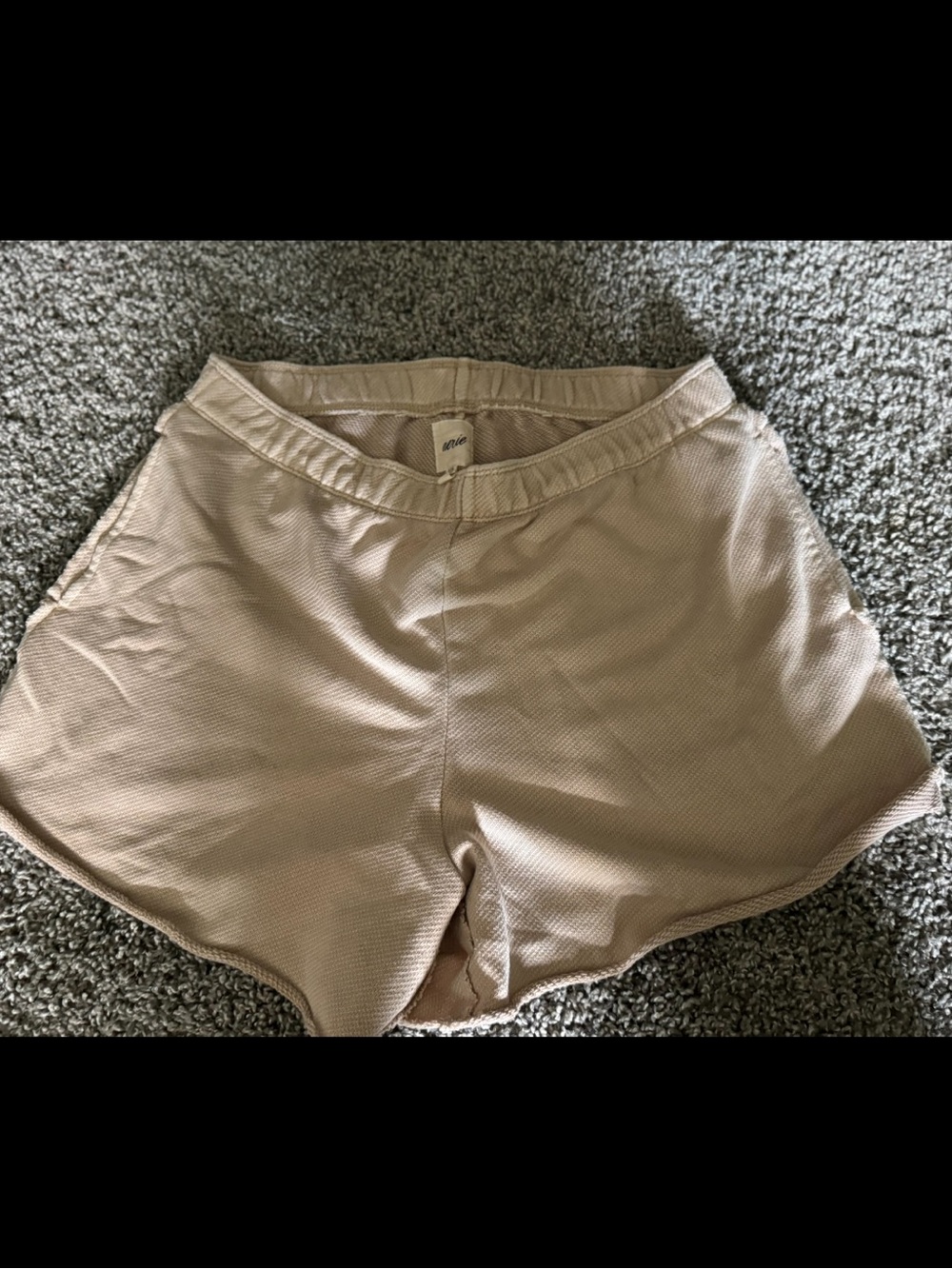 Like New Aerie Beige Waffle Knit Lounge Shorts - Size L